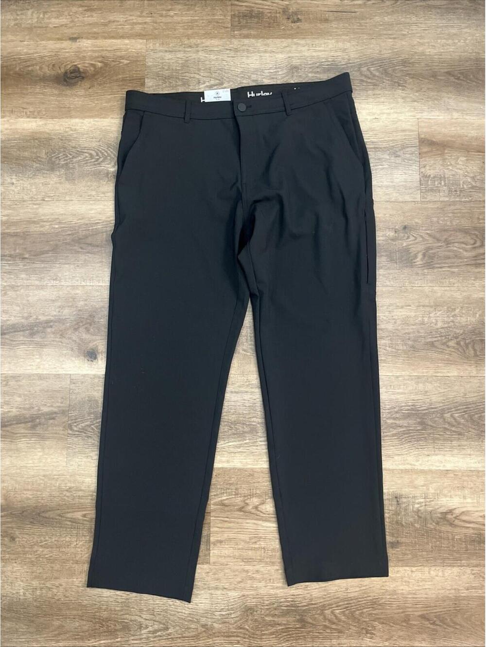 NEW NWT Hurley Men's Regular Fit Performance Stretch Pants, Black, Size 36x32